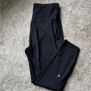 Black 25’’ Bace Pace size 10 - Lululemon